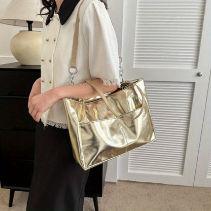 Fashion Large Capacity Tote Bag for Women Stylish Shoulder Handbag Perfect for Office Commute And Daily Use