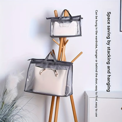 10pcs Portable Bag Dust Bag Household Wardrobe Hanging Transparent Bag Storage Bag Multi-Purpose Breathable Storage Bag