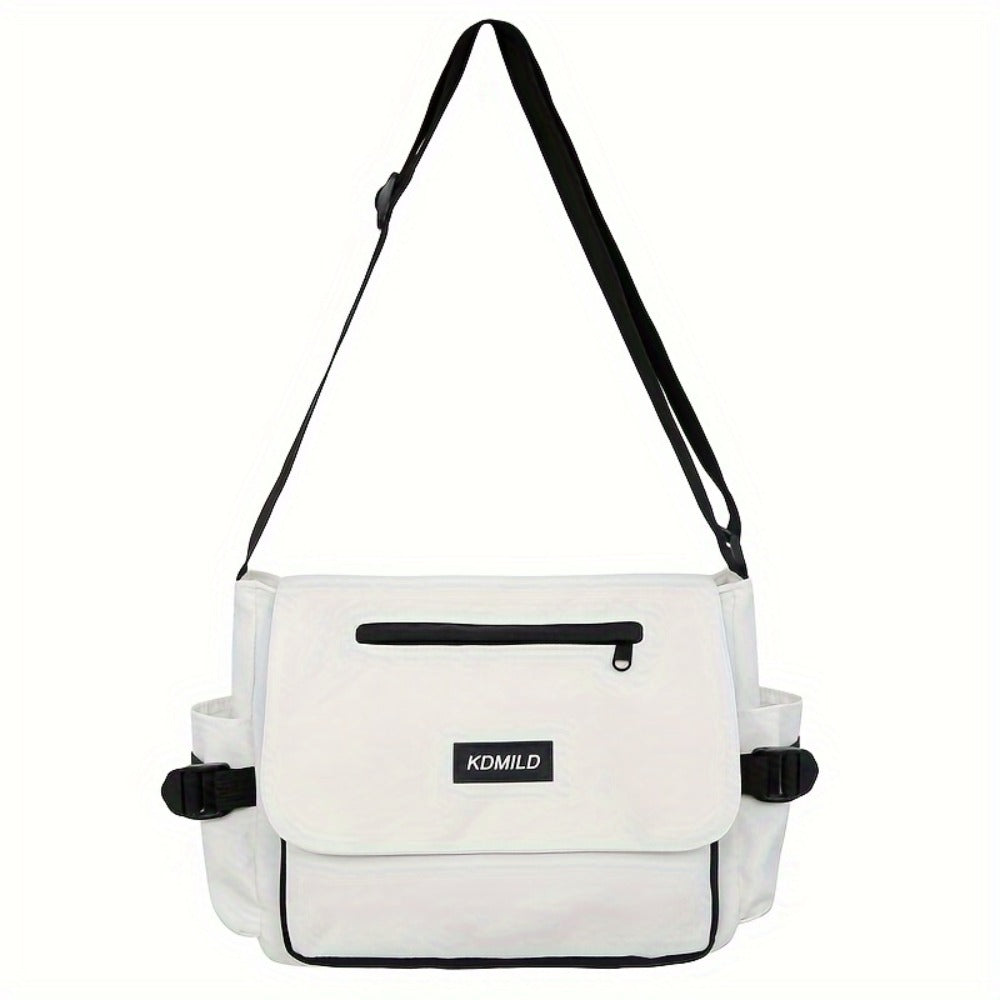 Simple 100pcs Diagonal Bag, Large-capacity Shoulder Bag for Women Commuting, Trendy Men's Diagonal Bag