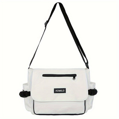 Simple 100pcs Diagonal Bag, Large-capacity Shoulder Bag for Women Commuting, Trendy Men's Diagonal Bag