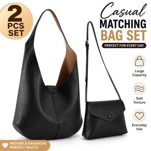 2pcs/Set Local Designer Hobo Purses For Women, A Soft Shoulder Tote Bag And A Compact Crossbody Bag - A Bag Set For Women, Suitable As A Birthday Or Mother'S Day Gift. Large Bags Are Used For Shopping, Small Bags Are Used For Shopping.