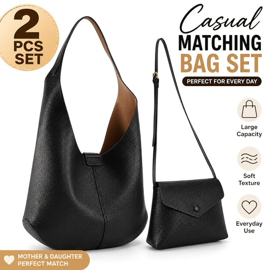 2pcs/Set Local Designer Hobo Purses For Women, A Soft Shoulder Tote Bag And A Compact Crossbody Bag - A Bag Set For Women, Suitable As A Birthday Or Mother'S Day Gift. Large Bags Are Used For Shopping, Small Bags Are Used For Shopping.