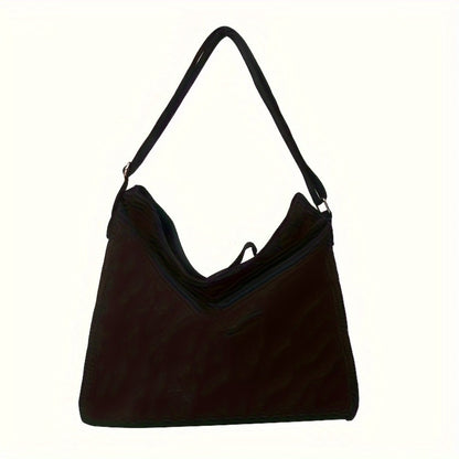 Large-Capacity Canvas Bag with a Easy And Versatile Design, Suitable for Students, Featuring a One-Shoulder Crossbody Style