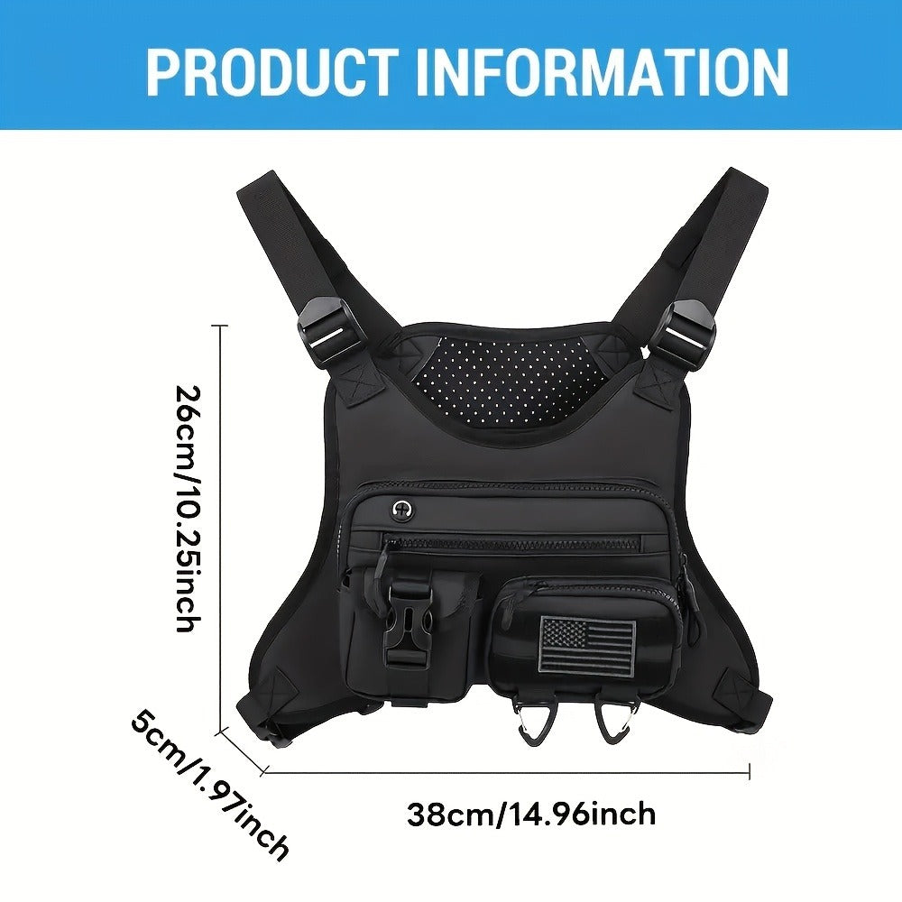Sling Bag – for Travel & Work, Tactical Sports Chest Hollowed Out | Bag Vero – detail view 22