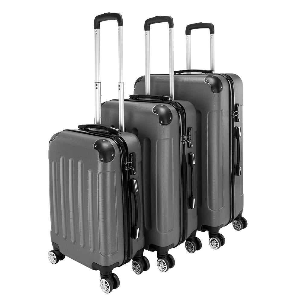3-in-1 Portable ABS Trolley Case luggage 20" / 24" / 28" Purple