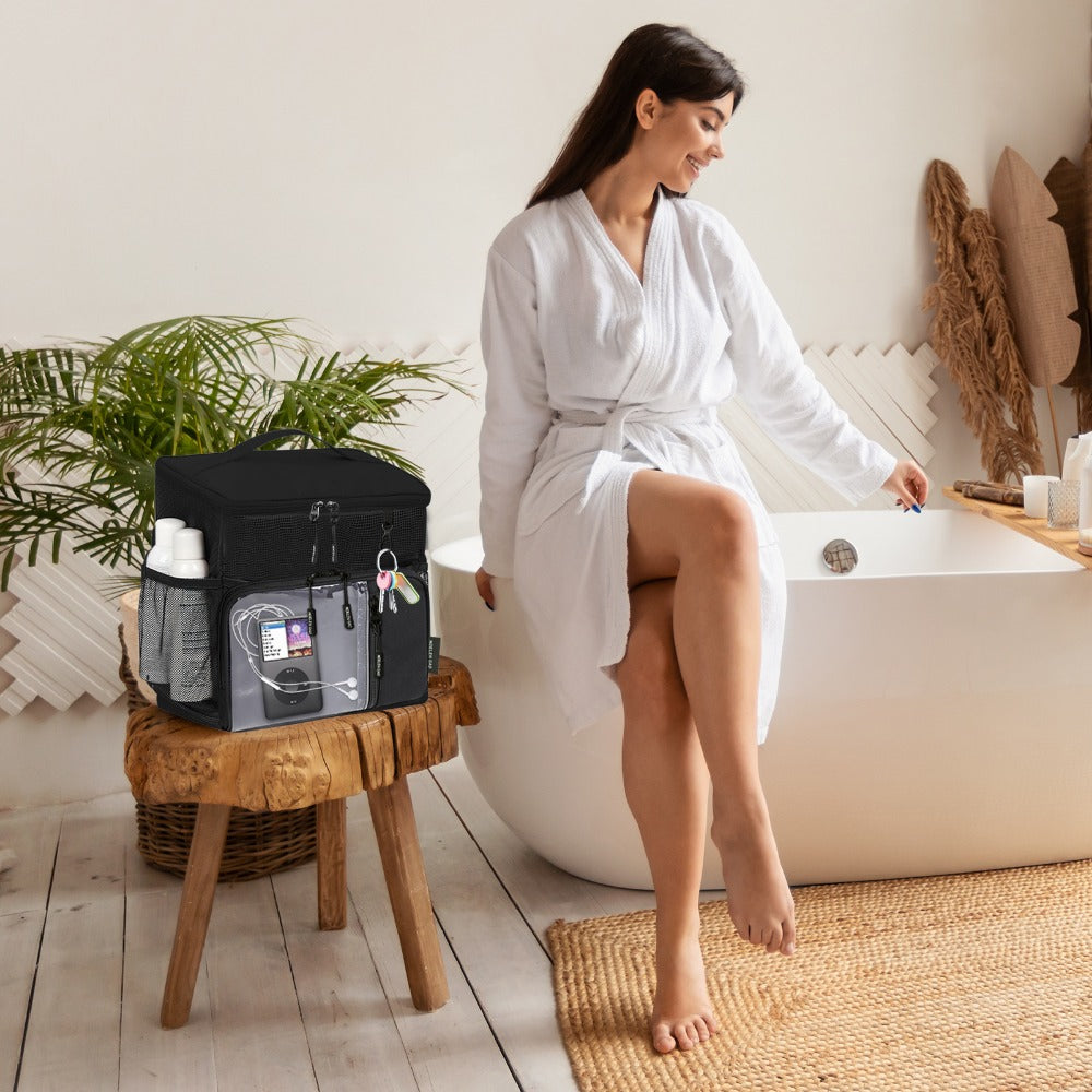 Travel Toiletry Bag – for Travel, Hanging Mesh Shower Caddy Handle | Bag Vero – detail view 8