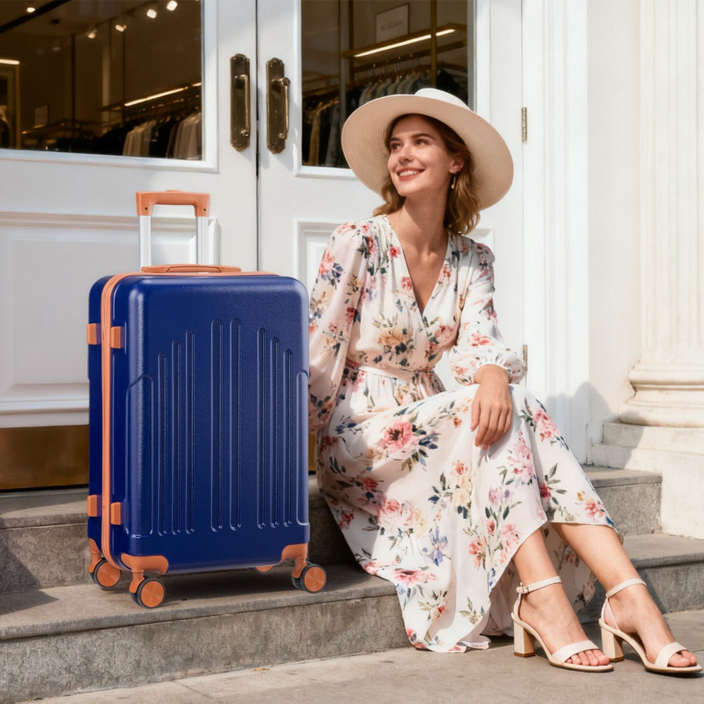 20/24/28 Inch Carry On Luggage, Airline Approved Hard Shell Carry On Suitcase with Wheels, TSA Approved Lock, Lightweight Hard Case Travel Luggage