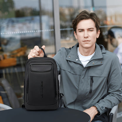 [FENRUIEN Chest Bag] FENRUIEN Men's Chest Bag - Multifunctional Shoulder Crossbody Bag - Compact Backpack for 9.7-Inch Tablets - Convenient for Summer Outings