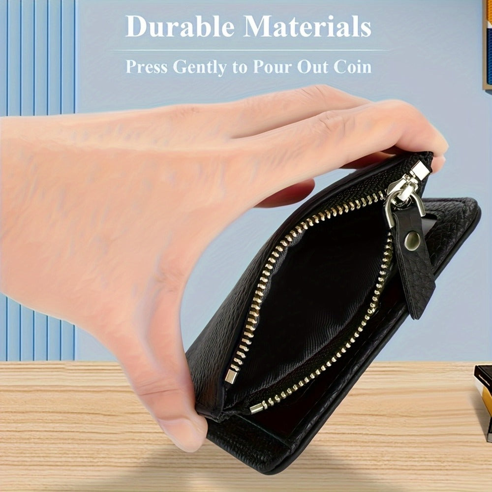 Technology That Blocks RFID Signals - Features a Zipper Closure, Slots for Cards, And a Pocket for Cash - Provides Anti-Skimming Security for Both Men And Women - Suitable for Daily Use And Special Events, Compact Wallet, Travel Accessory