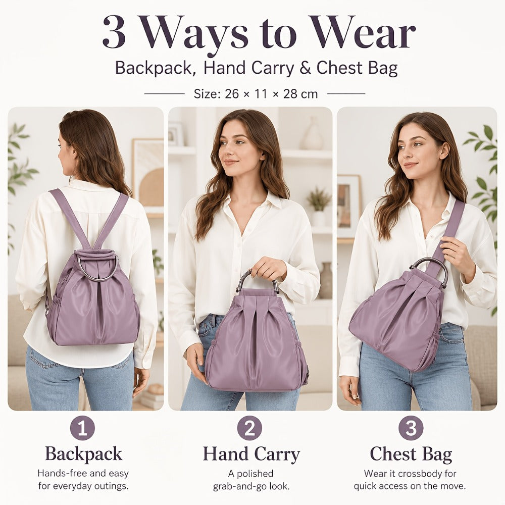Backpack for Women – Adjustable Strap, for Travel & School | Bag Vero – detail view 25