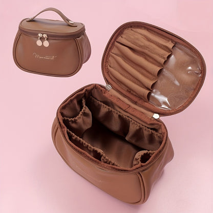 Travel Makeup Bag – PU Leather, Large Capacity, for Travel | Bag Vero – detail view 12