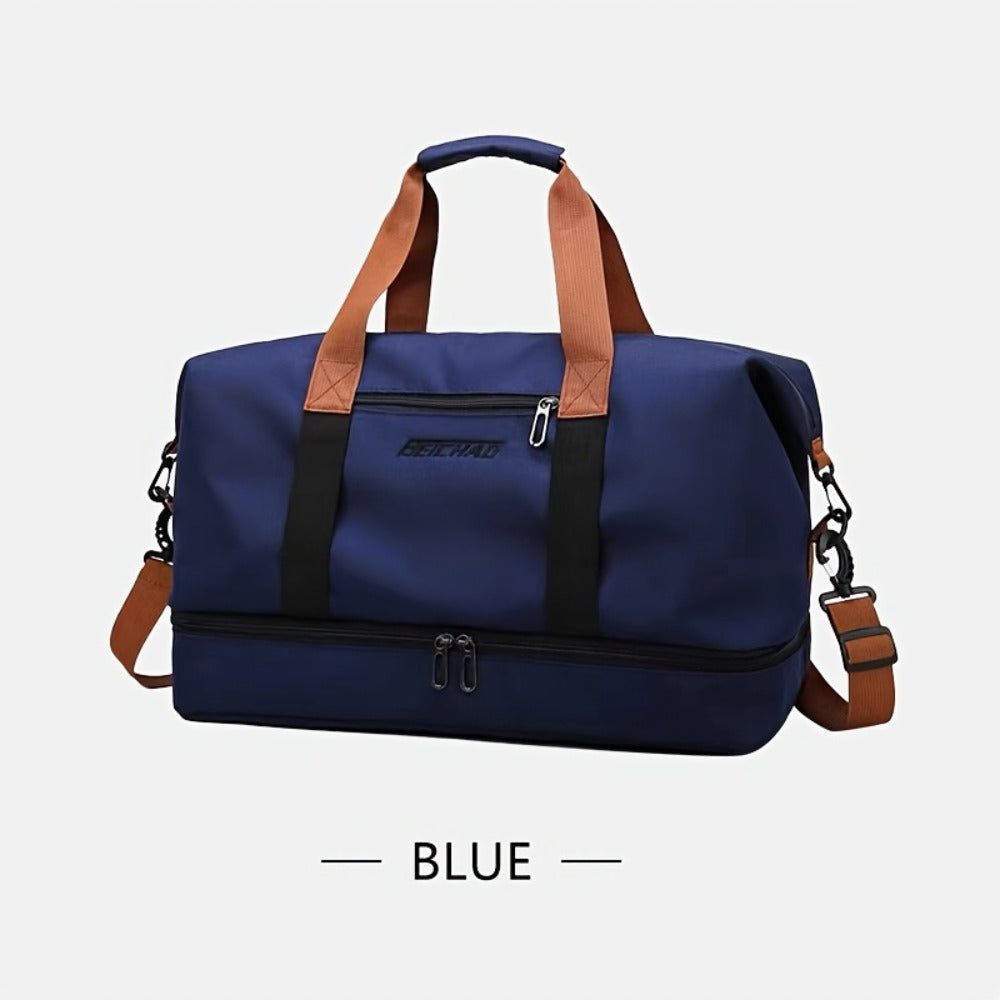Spacious And Versatile Duffel Bag Suitable for The Gym, Travel, And Luggage, Made from Lightweight And Durable Nylon with Several Compartments, Perfect for Weekend Getaways And As a Roomy Gym Tote for Both Men And Women
