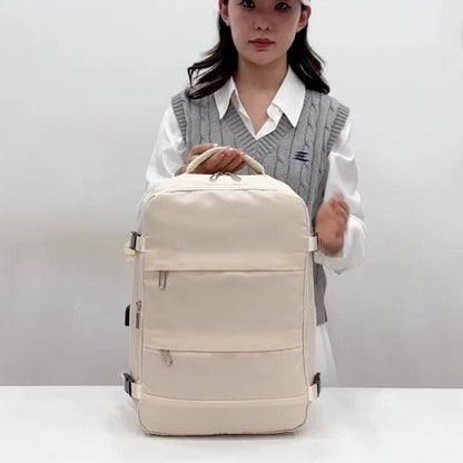 CuteCity Travel Backpack, Unisex Large Capacity Casual Backpack, Stylish And Versatile Multi Compartment Laptop Bag, Men's Business Travel Backpack, Outdoor Portable Multifunctional Multi Pocket Office Commuting Backpack
