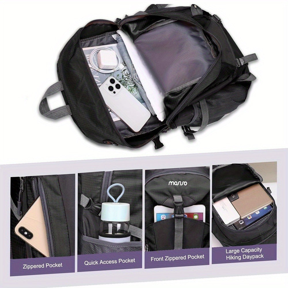 Experience The Convenience Of A Single Large Backpack for All Your Hiking Camping Mountaineering Work And Educational Requirements