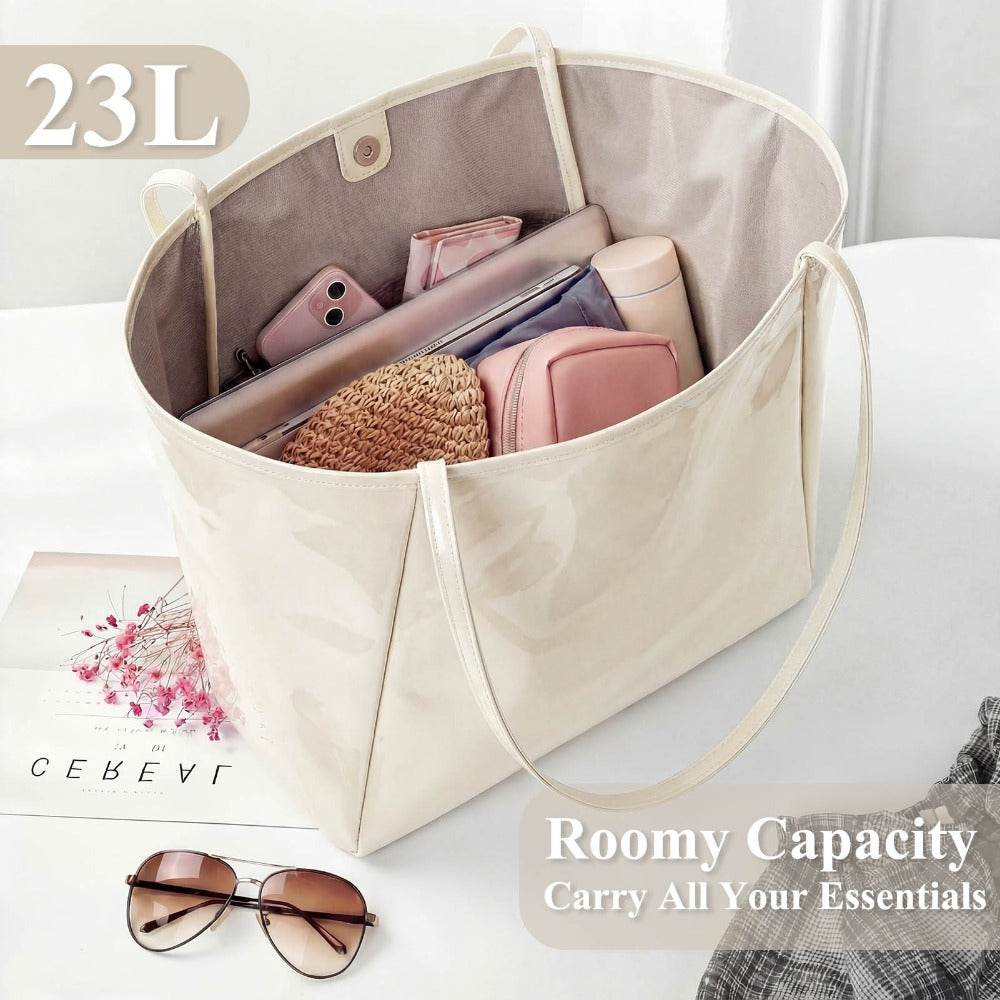 Tote Bag for Women – PVC, Large Capacity, for Travel & Work | Bag Vero – detail view 9