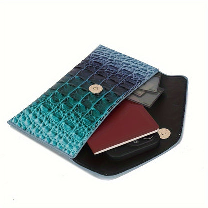 Set of 3: Vibrant Crocodile Design Spacious Faux Leather Tote And Crossbody Bags Along with a Coordinating Wallet, Perfect for Christmas, Mother'S Day, And Halloween Presents