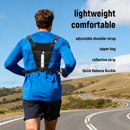 A Men's Multi Style Sports Chest Bag with Hollowed Out Design Tactical Backpack, Suitable for Multiple Scenarios