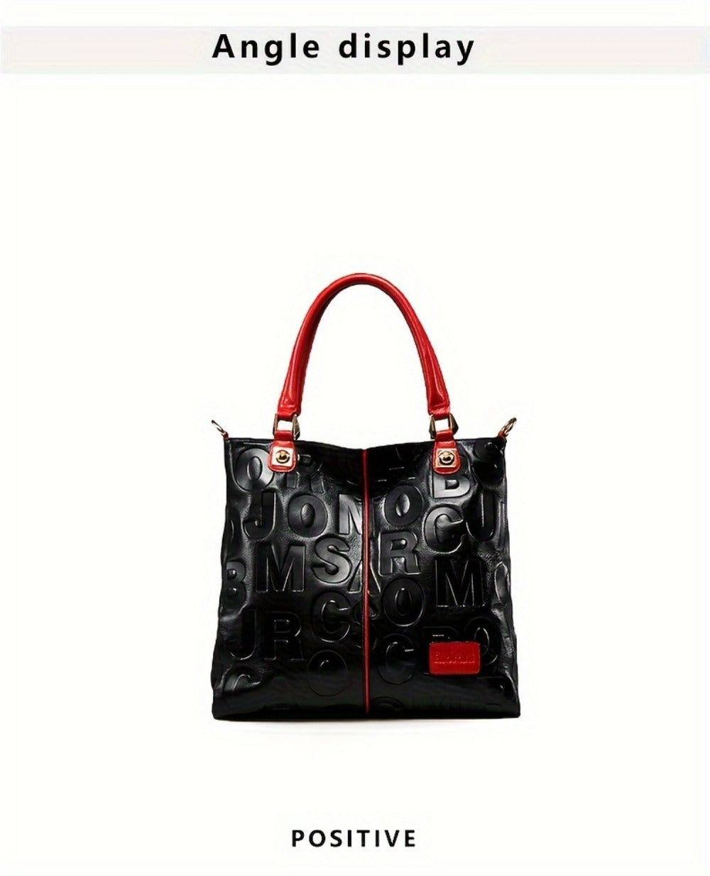Crossbody Bag for Women – Genuine Leather, Genuine Leather Motorcycle Cowhide Geometric | Bag Vero – detail view 19