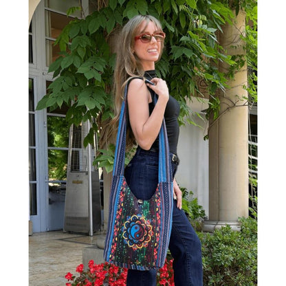 JUPITER GEAR Collection Yin Yang Print Hobo Bag