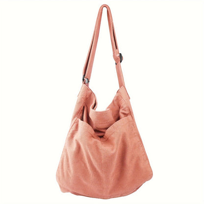Canvas Hobo Crossbody Shoulder Tote Bag for Women And Men W/Multi-Pocket Casual Purse Messenger Bags Travel Work