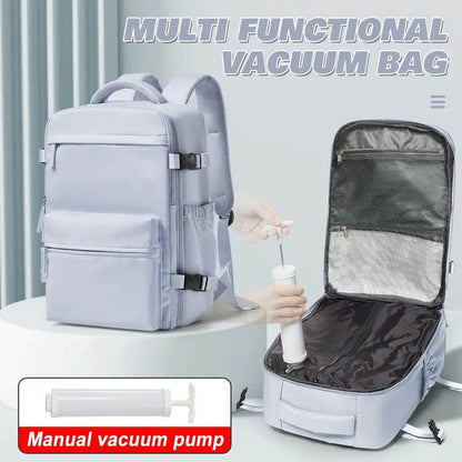 Vacuum Backpack Travel Compression Bag with Air Pump for Carry-On Luggage Air Rucksack Sealed Backpacks