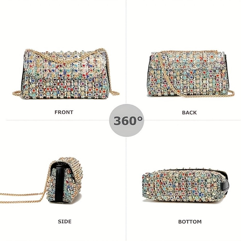Women's Wallet – Large Capacity, Full Diamond Rhinestone Clutch Large | Bag Vero – detail view 15