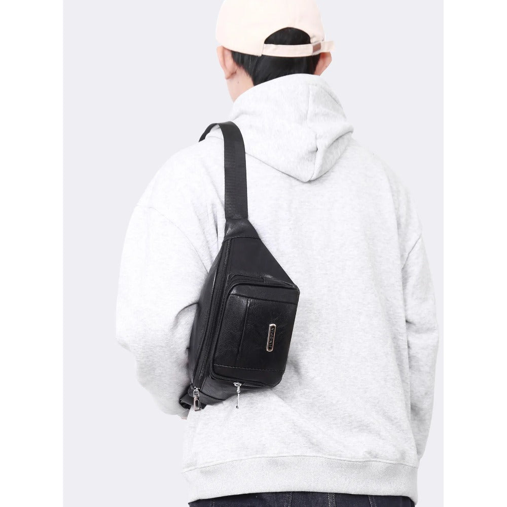 3 Colors Men And Women Casual Waist Bag Faux Leather Waist Bag with Adjustable Shoulder Strap Suitable for Exercise, Running, Traveling, Hiking, Fitness, Sports Large Capacity Phone Bag