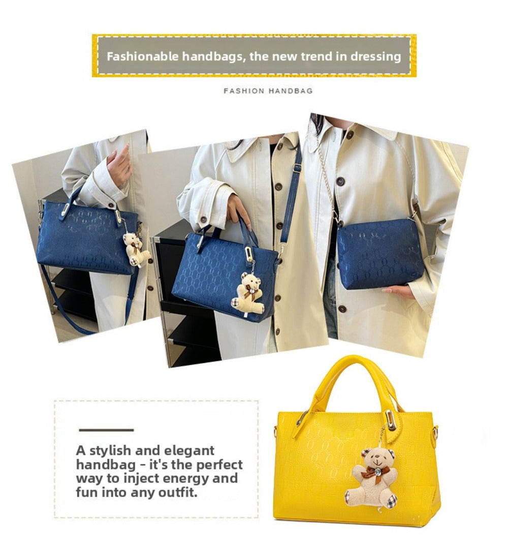 2025 New Trendy Leisure Four-Piece Set for Mothers And, Women'S Single-Shoulder Crossbody Handbag