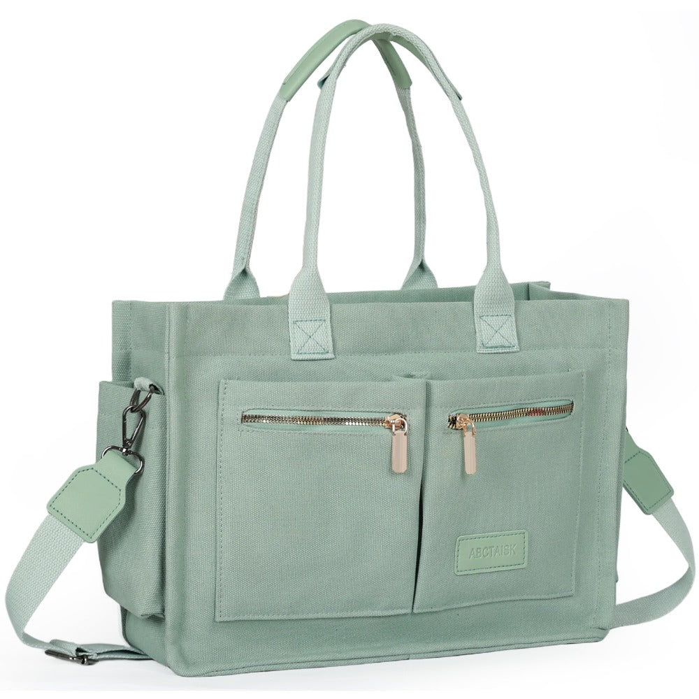Chic Women's Convertible Tote - Laptop-Ready Crossbody/ Shoulder Bag with Smart Storage for Modern Living