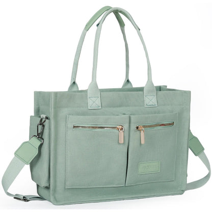 Chic Women's Convertible Tote - Laptop-Ready Crossbody/ Shoulder Bag with Smart Storage for Modern Living