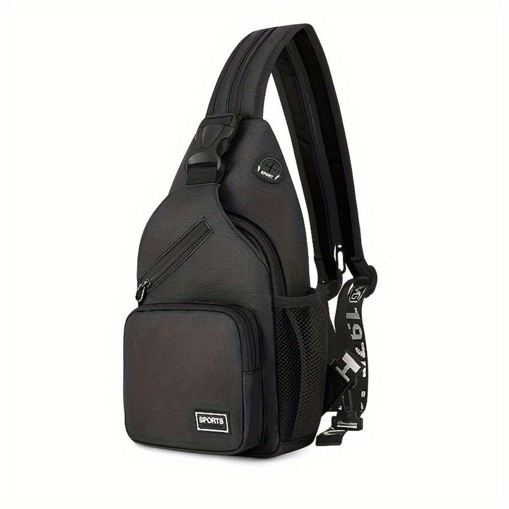 Women & Men Small Backpack With Earphone Hole - Multi-Functional Chest Bag - For Travel, Sports & Everyday Use - Perfect Gift for Students & Hikers