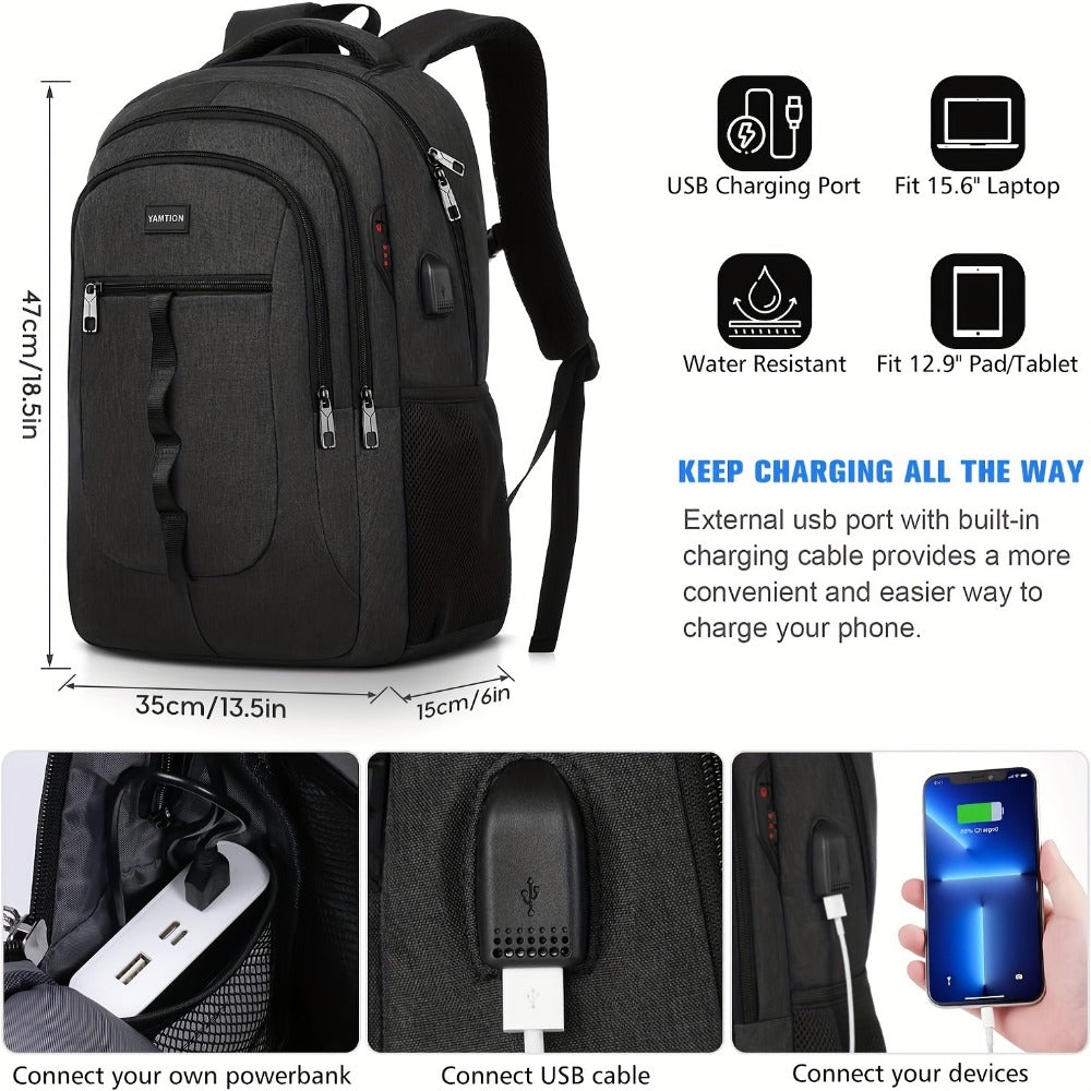 Laptop Backpack – USB Charging, for Travel & Work | Bag Vero – detail view 5