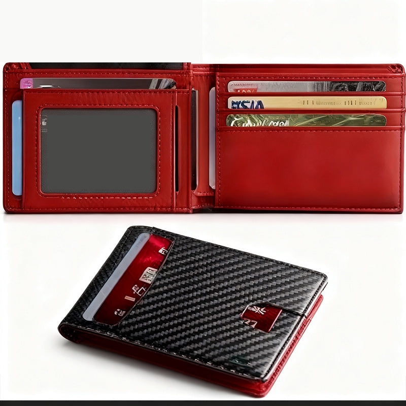 Men's Ultra-Slim Wallet - Genuine Leather Wallet - Anti-Theft Money Bag Bi-fold Wallet - Ultra-Slim Credit Card Holder A perfect gift for birthdays, anniversaries, Father's Day, Christmas, or any other occasion. 4.4 x 3.2 x 0.47 inches (Note that X1-10 ar