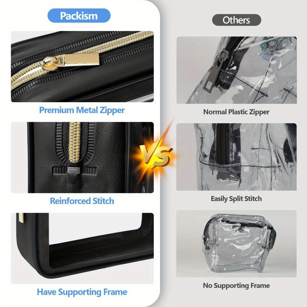 Travel Makeup Bag – Clear, Transparent, for Travel | Bag Vero – detail view 12