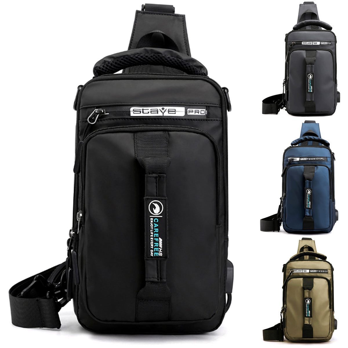 Oxford Cloth Shoulder Bag Crossbody Bag Chest Bag Suitable For Business Leisure Daily Travel