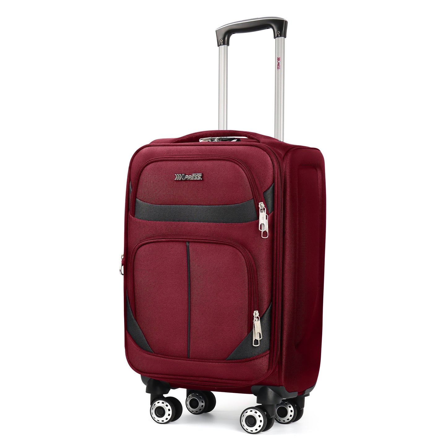 New York Xpress Durable Softside Luggage Lightweight Expandable with Spinner Wheels & Combination Lock, Reinforced Handles, Carry On Airline Approved and Checked, Soft Shell Travel Case for Men & Women, Available in 22", 26", 30", 34"