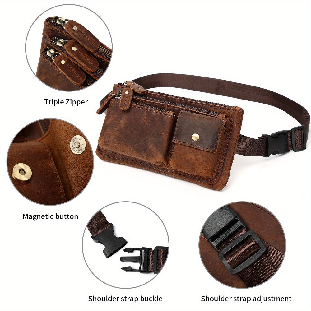 Waist Bag – Genuine Leather, Genuine Leather Waist Vintage Crazy | Bag Vero – detail view 22
