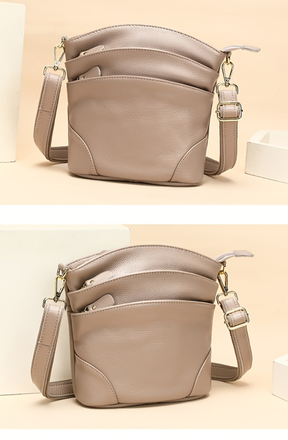 Travel Organizer Bag – Genuine Leather, Adjustable Strap, for Travel & Work | Bag Vero – detail view 31
