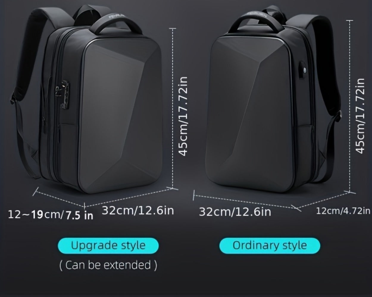 Laptop Backpack – Expandable, Anti-Theft, Large Capacity, for Travel & School | Bag Vero – detail view 14