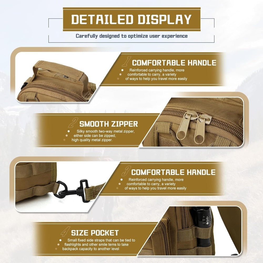 Sling Bag – for Work & Everyday Use, Tactical Chest Molle Edc Sling | Bag Vero – detail view 8