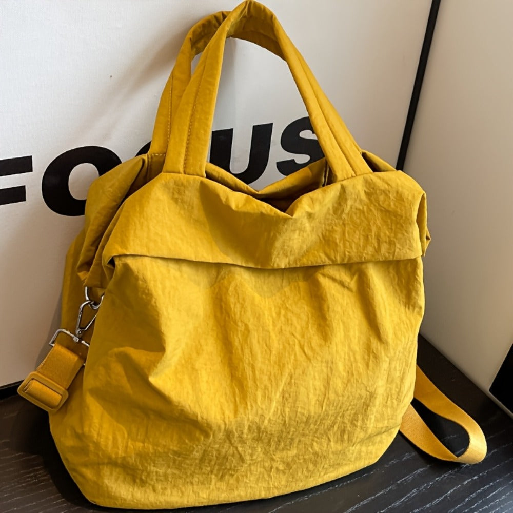 [Stylish Casual Nylon Bag] Stylish Casual Nylon Bag Lightweight Large-Capacity Nylon Shoulder Bag - Women's Stylish Casual Crossbody Bag for College And High School Students - Everyday Commuting Tote Bag