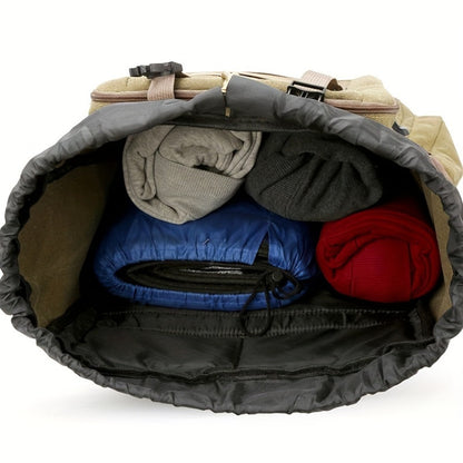 1pc 23.78gal Hiking Daypack Backpack Canvas Hydration Pack for Men And Women Climbing Outdoor Sport Large Capacity Sport Fitness Bag Gym Bag Halloween Black Friday Christmas Thanksgiving Gift