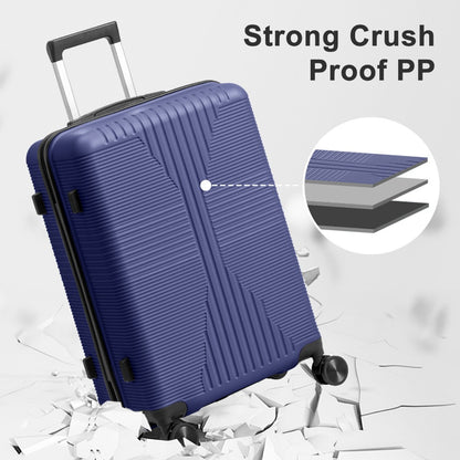 20/24/28 Inch Luggage with Smooth Spinner Wheels, Hard Shell PP Suitcase, Lightweight Travel Luggage, Carry-On, Airline Approved, Lightweight, Smooth Spinner Wheels, Hard Shell, Travel Luggage, Suitcase