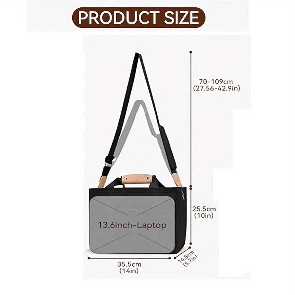 Tote Bag with Multi-Pocket Large Crossbody Shoulder Handbag Everything Tote Bag with Compartments