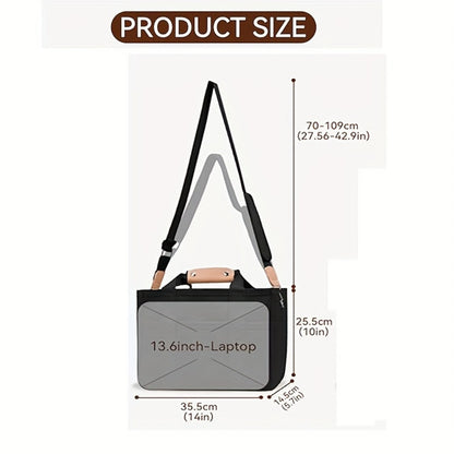 Tote Bag with Multi-Pocket Large Crossbody Shoulder Handbag Everything Tote Bag with Compartments