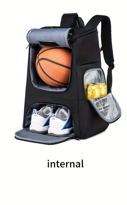 Multifunctional Basketball Bag Training Pack Youth Basketball Backpack Large Capacity Convenient Shoulder Bag Insulated Dual-Shoulder Bag Casual Bag Football Bag with Independent Shoe Compartment