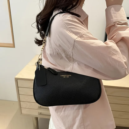 Casual Fashion Single Shoulder Crossbody Bag, Adjustable Shoulder Strap, Elegant Design Underarm Bag, Suitable for Casual, Commuting, And Daily Use, Perfect Gift for Women Returning to School, Party Handbag, Textured End