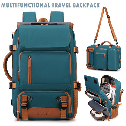 The 11.89gal Ultra Large Capacity Hiking Multi-Functional Backpack Has 4 Main Pockets And 5 Pockets for Super Storage, with a Stylish Appearance Design That Is More Outstanding. It Has a Dedicated Laptop Storage Bag Inside