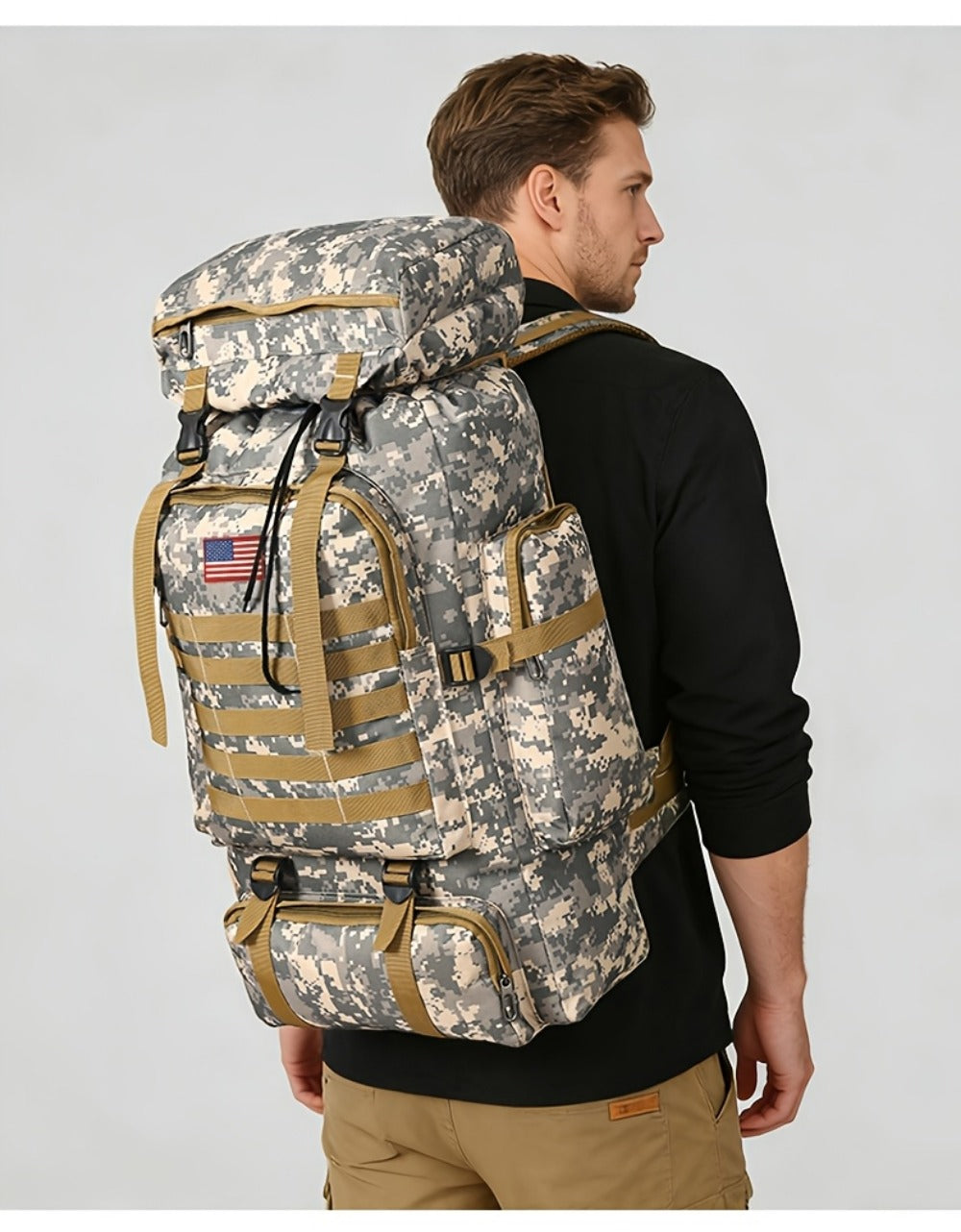 Travel Backpack – Lightweight, Adjustable Strap, for Travel | Bag Vero – detail view 32