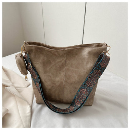 [Elegant Tote] 2pcs Tote Bag | Large Capacity | Retro Texture, Oily Wax Texture, Smooth Texture | Detachable Wallet | Shoulder Bag for Women | Best Birthday Gifts, Christmas And Valentine's Day Gifts | Bohemian
